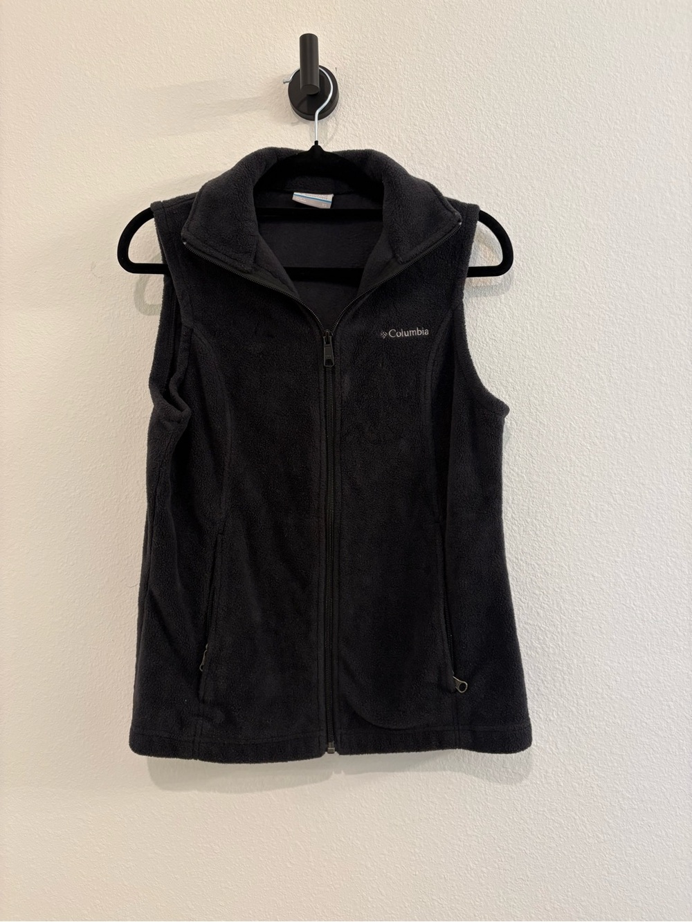 Columbia Womens XS Black Fleece Vest - Cozy Layering
